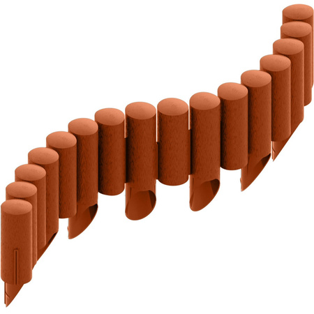 Zahradní palisádový plot Border Lawn Edging 4 STANDARD Brick 2,3 m Strong Frostproof CELLFAST