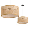 Bambusová dekorativní závěsná lampa E27 Renni Kobi