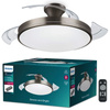 Stropní světlo LED s ventilátorem Plafond 28+35W 4500lm 2700-5500K nikl Atlas Philips