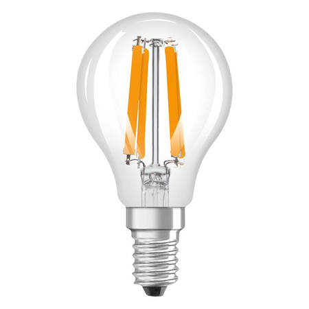 LED žárovka P45 Ball E14 1,2W = 25W 255lm 4000K Neutrální 330° 213lm/W CLASSIC ENERGETICKÁ ÚSPORNOST Osram