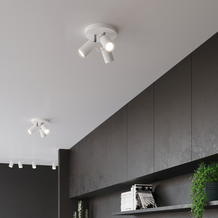 Stropní svítidlo RING 3xGU10 Reflektor Halogenové svítidlo Movable White SOLLUX