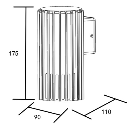 Nástěnné svítidlo Venkovní fasádní svítidlo E27 Grey IP54 Kuusamo Sanico Goldlux