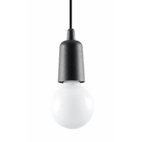 Stropní závěsné svítidlo LED DIEGO E27 Overhang Black SOLLUX