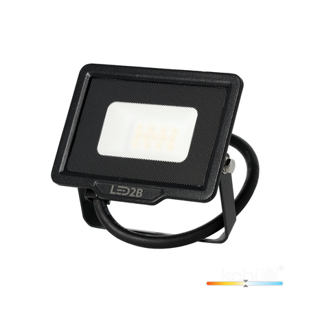 Venkovní zahradní reflektory LED 10W 800lm 4000K Neutral 120° IP65 Black MH Kobi
