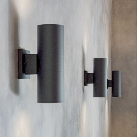 Venkovní nástěnné svítidlo IP54 2x E27 Grey PORTER Videx