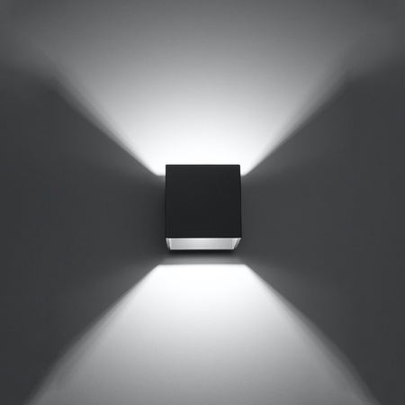 Nástěnné svítidlo LED QUAD G9 Nástěnné svítidlo nahoře kostka antracit SOLLUX