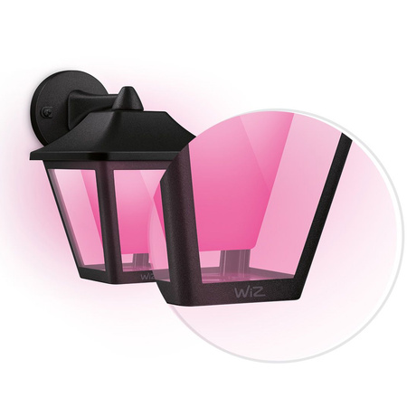 Venkovní LED fasádní nástěnné svítidlo 9,5W RGB SMART WiFi WiZ