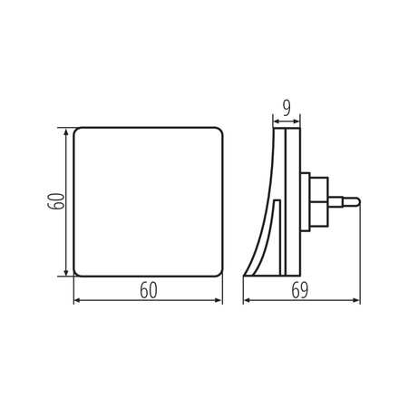 Dekorativní noční světlo LED 0,28 W 2 lm 3000 K teplá bílá Hofi Kanlux