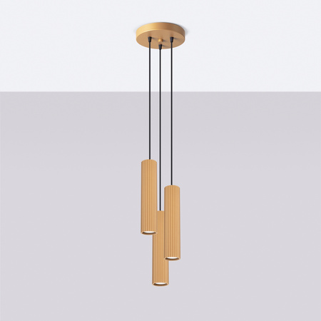 Stropní závěsné svítidlo Tuba Spot 3x GU10 Gold Carbon Deep Space SL.1557 Sollux