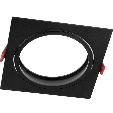 Podhledové svítidlo GU10, AR111 Nastavitelná Čtvercová Černá 14.5cm CARPI LUMILED