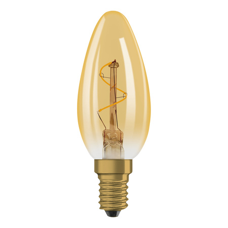 LED žárovka B35 Vintage E14 1,8W 30lm 2200K teplá bílá 320° Amber Filament Vintage 1906 Osram