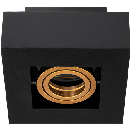 Povrchové svítidlo HALOGEN Movable GU10 Square Black 85mm NEMO