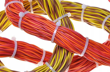 Silná stahovací páska 7.6x350mm bílá 100 kusů ECOLIGHT