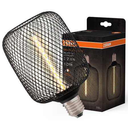 Dekorativní LED žárovka E27 3,5W = 12W 110lm 1800K Warm 320° Filament Dimmable Decor Osram