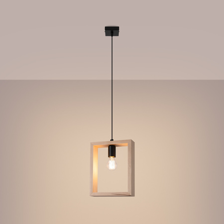 ARIES Stropní závěsné svítidlo E27 Přírodní dřevo Skandinávský SOLLUX