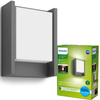 Zahradní nástěnná LED lampa ARBOUR 3,8W 2700K teplá bílá IP44 Anthracite PHILIPS