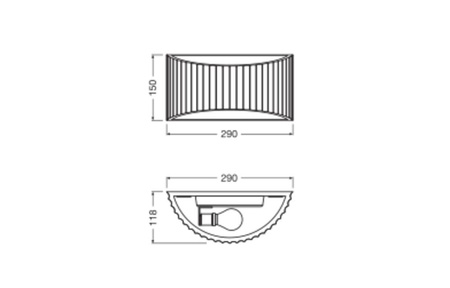 Dekorativní nástěnné svítidlo Nástěnná povrchová montáž E27 Bílá Dekor Ledvance