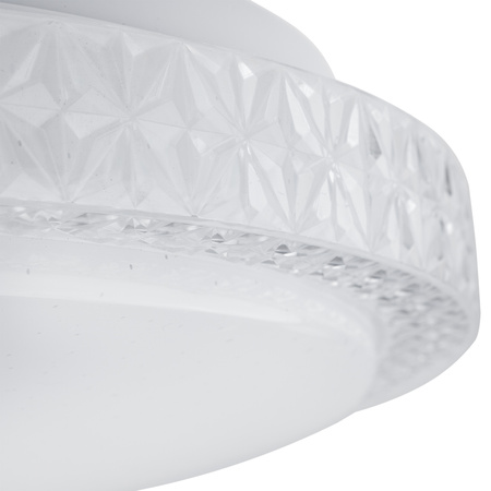 LED stropní plafon AGA2 72W IP44 CCT bílý kulatý 50cm + LUMILED PILOT