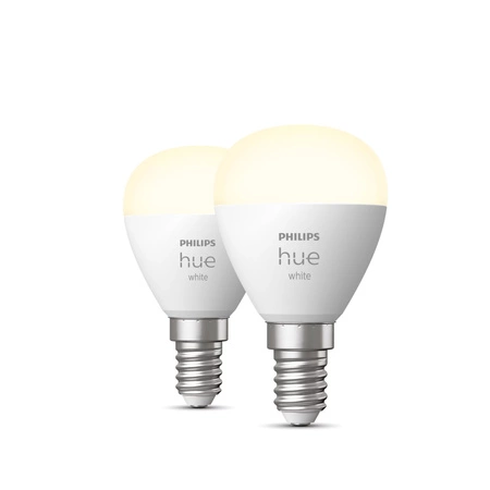 2PAK LED koule E14 P45 5,7W 2700K teplá PHILIPS HUE White Bluetooth Zigbee žárovka