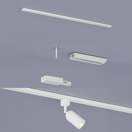 Sada závěsných světel pro autobusy 1m + 3x LED GU10 jednofázová bílá EasyLink Shea Philips