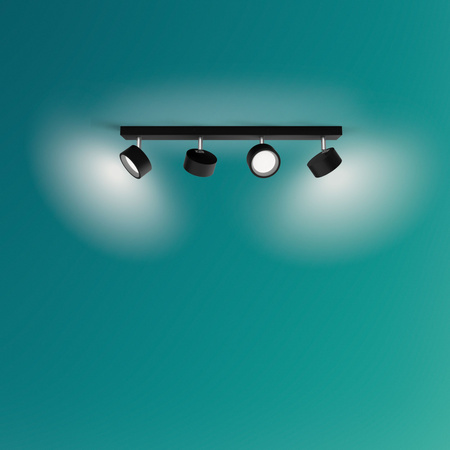 LED reflektorová stropní lampa 22W 2200lm 2700K Black Brother Philips