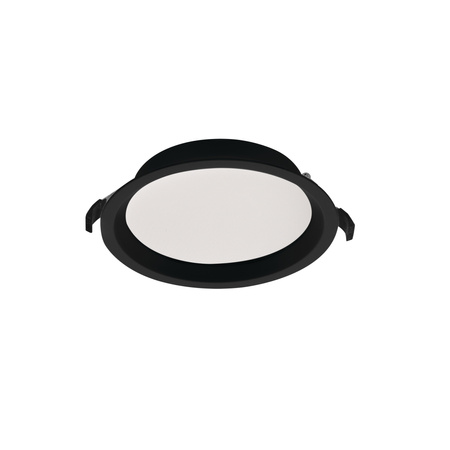 Vestavné LED svítidlo 21W 2310lm 3500K Warm CRI90 90° Round Black TIBERI Kanlux