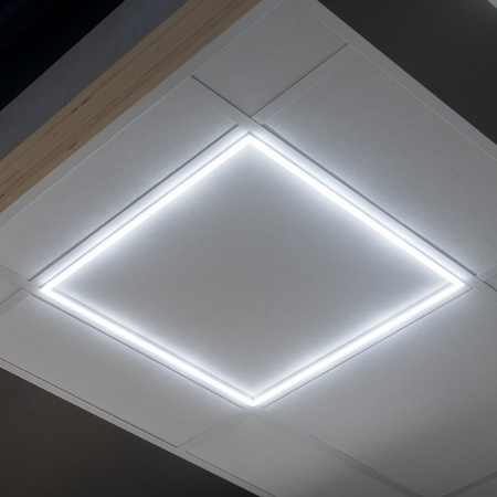 Rámové osvětlení LED lampa 60x60 32W 3900lm CCT 110° pod omítku bílá AVAR KANLUX