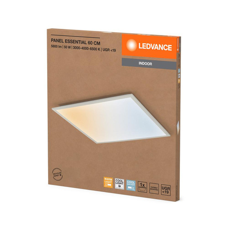 LED panelové stropní světlo 50W 4500lm 3000K - 6500K CCT povrchově montované bílé 60x60cm Essentials Panel Ledvance