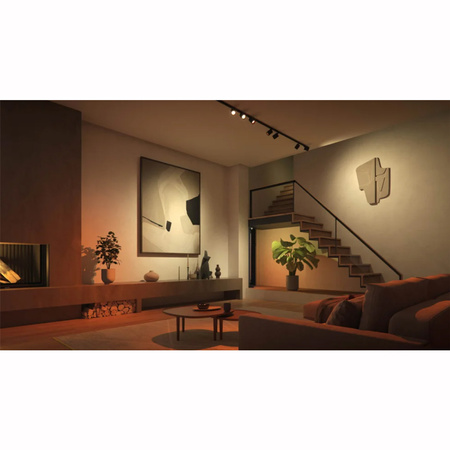 LED reflektor Perifo Black 5,3W CCT RGB Philips HUE Bluetooth
