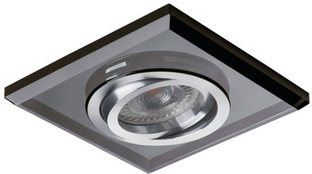 Kruhové podhledové nastavitelné svítidlo GU5.3 GU10 Square Black Morta Kanlux Spot Luminaire