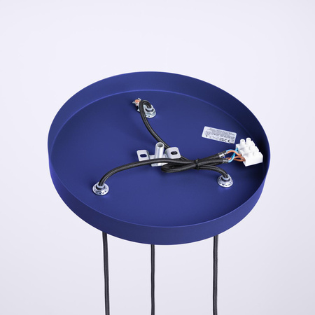 Stropní závěsné svítidlo 3x G9 Round Navy Blue Modern Matte Halo Sollux