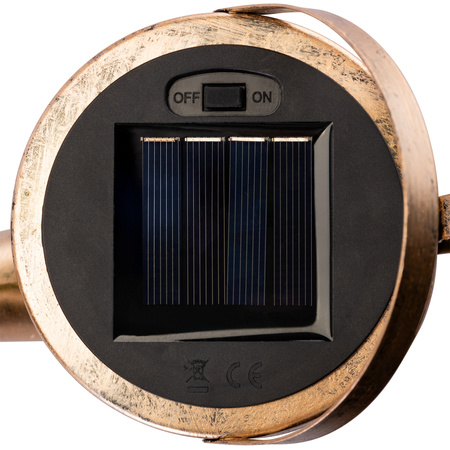 Solární LED Zahradní Lampa Zapichovací Konev ROSA Měděná IP44 3000K LUMILED