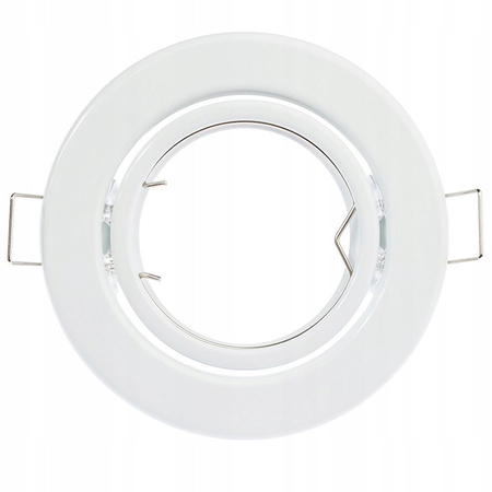 Halogenová Podhledové svítidlo GU10, MR16 Nastavitelná Kulatá Bílý Plech AURELI LUMILED