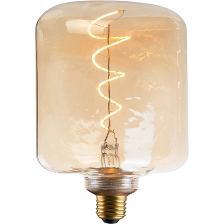 Dekorativní LED žárovka E27 FILAMENT JP142 4W 260lm 1800K Teplá bílá 320° DecoVintage Amber GOLDLUX (Polux)