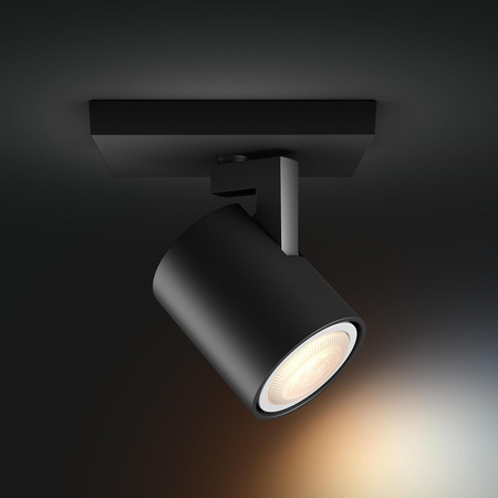 Spot Runner LED nástěnná lampa černá 4,2W CCT PHILIPS HUE Bluetooth Zigbee