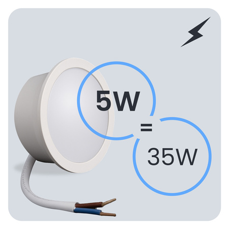 10x LED Modul INSERT 5W, 470lm 120° 3000K Teplá bílá LUMILED