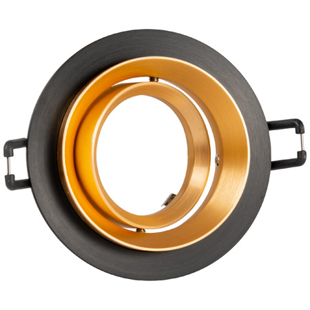 Bodové svítidlo MR16 Black Gold 12 V LIKA Sanico Goldlux Svítidlo pro zápustnou montáž