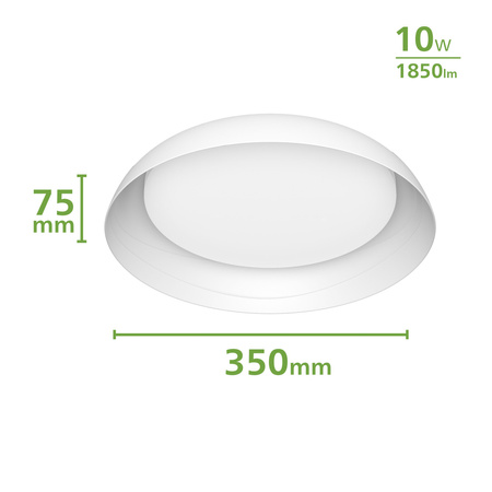 Stropní svítidlo LED Plafond 10W 1850lm 2700K SceneSwitch White Fleta Ultra Efficient Philips