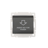 Hotelový spínač NO Delay Switch 16A Square Graphite LOGI Kanlux