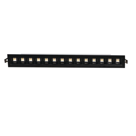 LED stropní svítidlo 28W 60cm 3000lm 3500K Warm 60° Flush mounted Black KANLUX