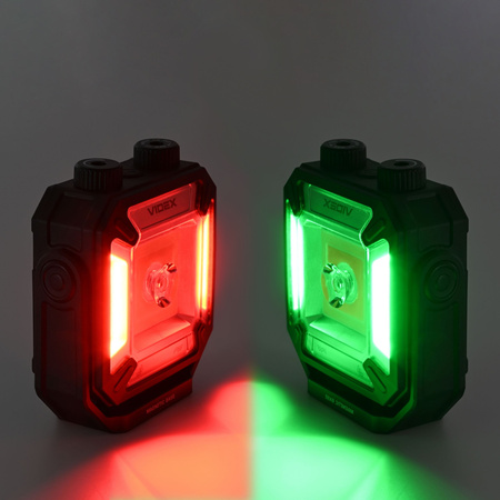 LED multifunkční dobíjecí svítilna 3 barvy světla 20W 1500lm 5000K černá IP67 Videx