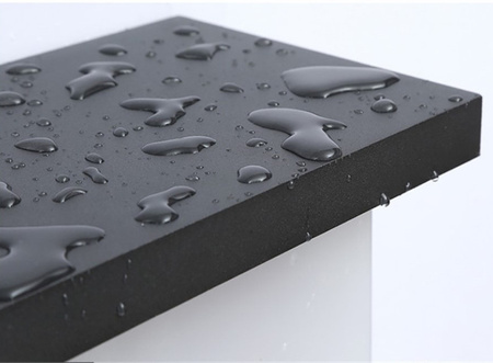 Zahradní lampa LED nástěnná lampa 12W architektonické svítidlo obdélník Lagos černá se senzorem pohybu