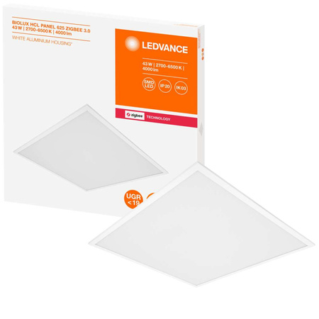 LED panelové stropní svítidlo nástěnné 43W 4000lm CCT stmívatelné zapuštěné čtvercové bílé SMART+ ZigBee Ledvance