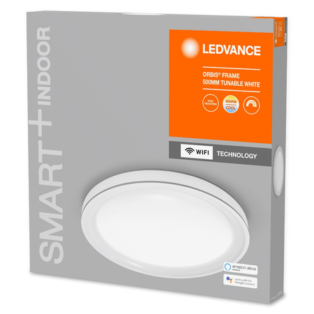 LED stropní svítidlo ORBIS Rám 32W 3300lm Teplá bílá-Studená bílá 50cm SMART+ WiFi LEDVANCE