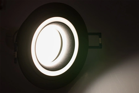 Halogenová Podhledové svítidlo GU10, Stálá Kulatá Černá TRIBUS LUMILED