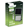 Solární halogenový reflektor LED 300W Zahradní lampa 4000K IP65 PIR senzor pohybu + dálkové ovládání FULGOR LUMILED