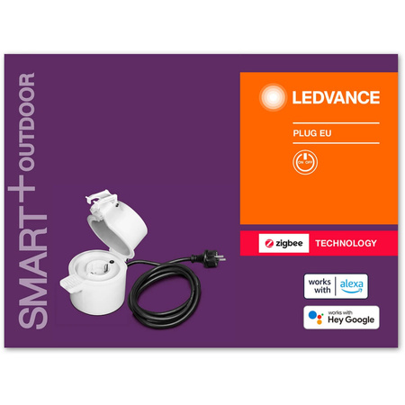 Inteligentní venkovní EU napájecí zásuvka 230V 3680W 16A LEDVANCE SMART+ ZigBee s kabelem