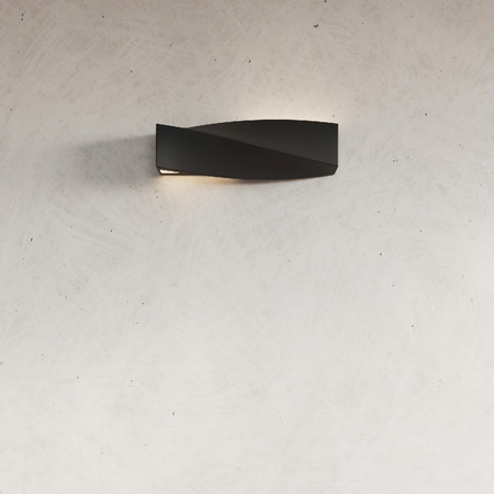 SIGNMA E27 Nástěnné svítidlo Up-Down Keramické moderní černé SOLLUX