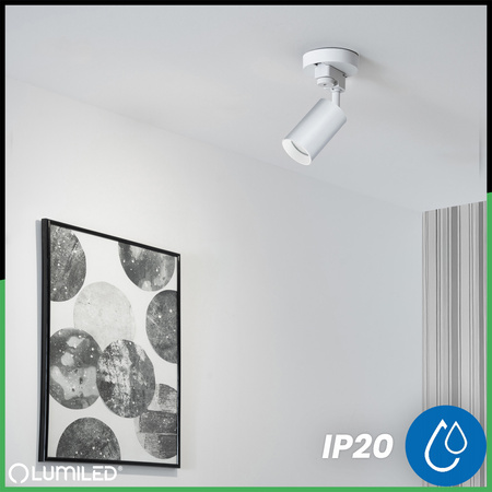 GU10 White RITI Jednofázová přípojnicová lampa LUMILED