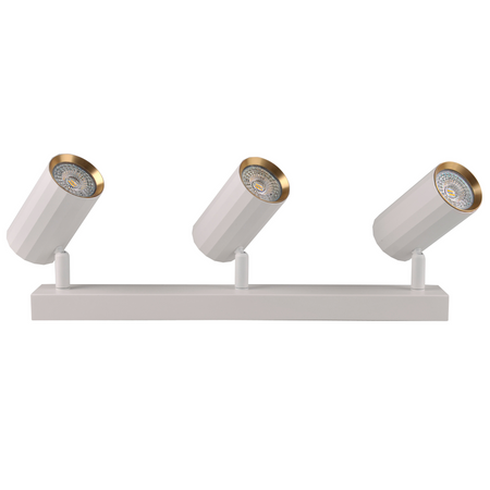 Nástěnné a stropní bodové svítidlo 3x GU10 White Gold NICEA Sanico Goldlux